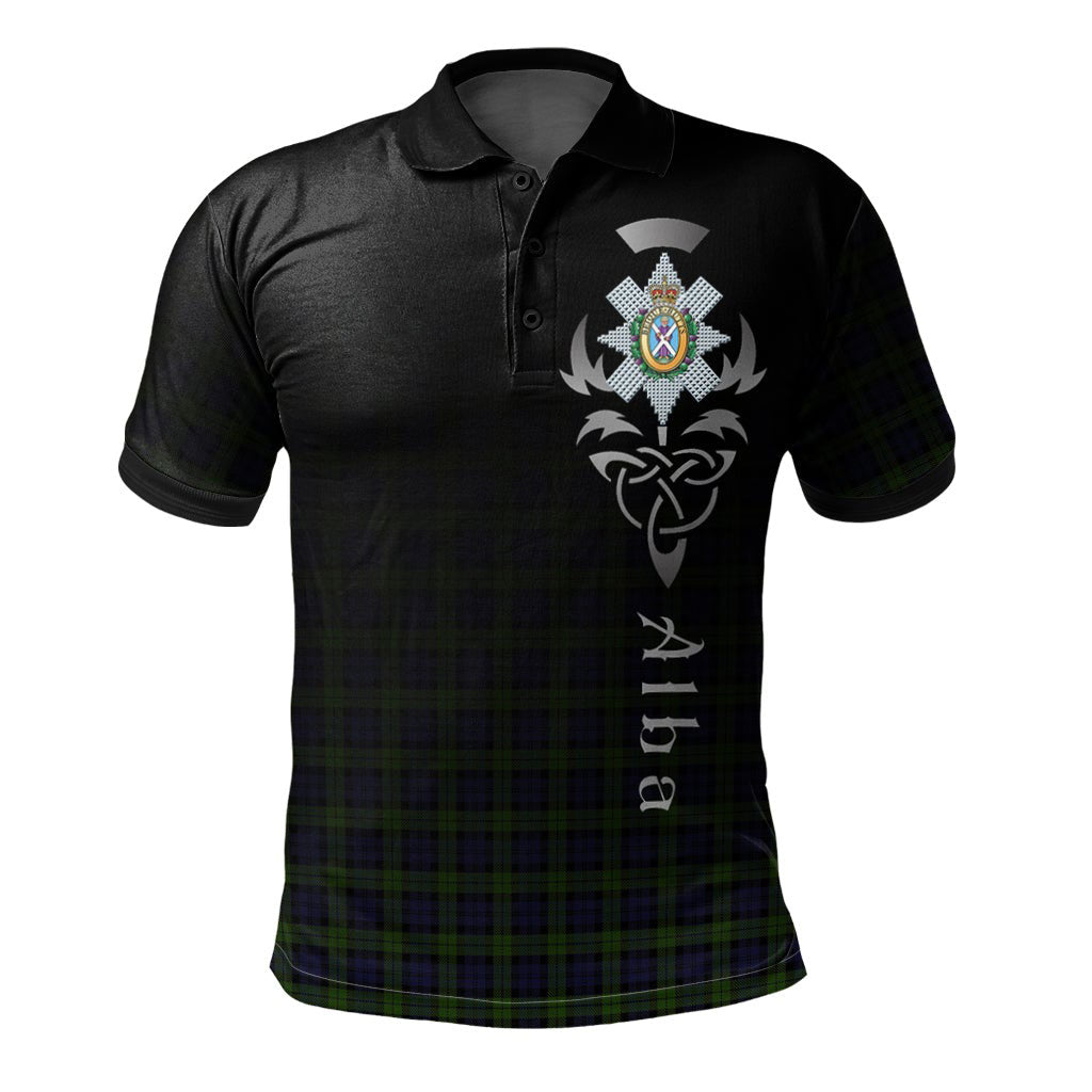 Blackwatch 02 Tartan Polo Shirt - Alba Celtic Style