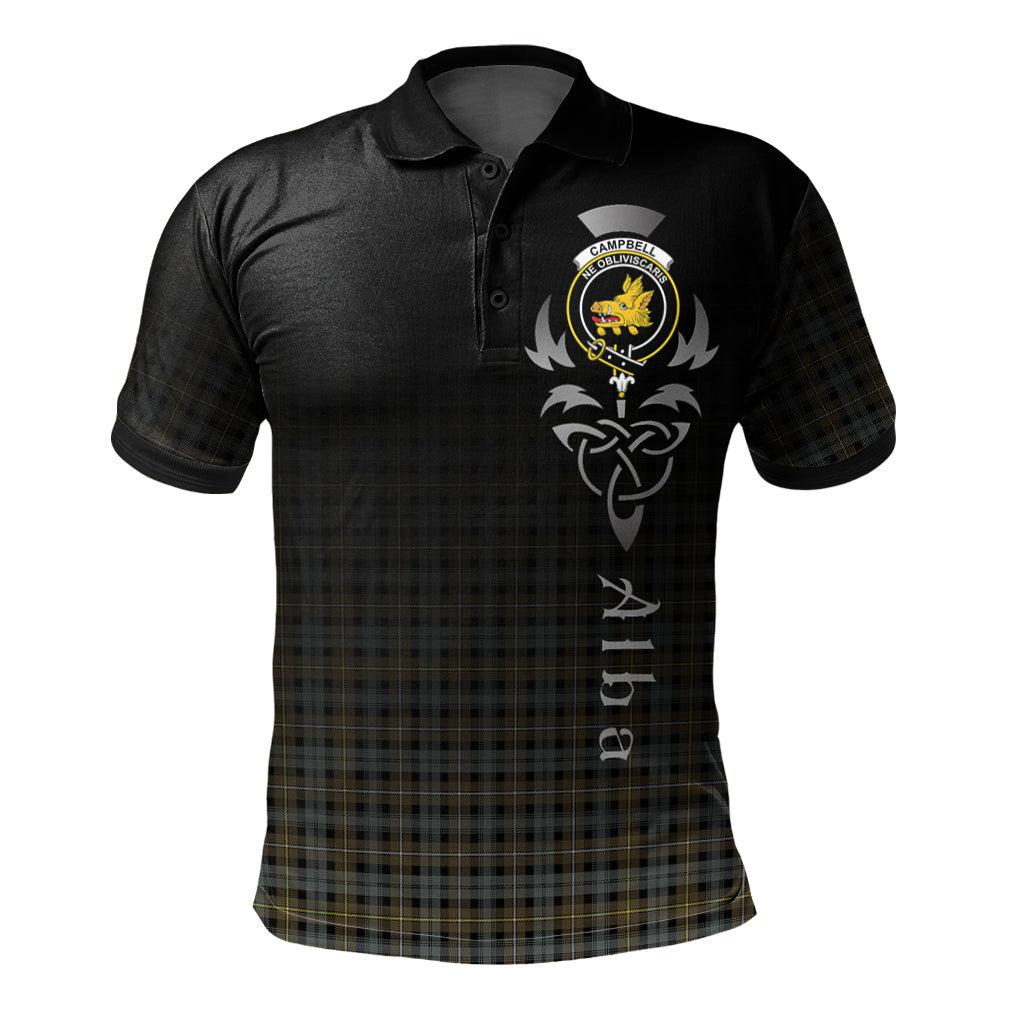 Campbell Argyll Weathered Tartan Polo Shirt - Alba Celtic Style