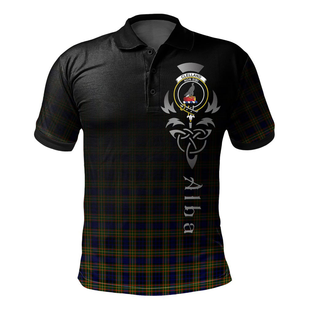 Clelland Modern Tartan Polo Shirt - Alba Celtic Style