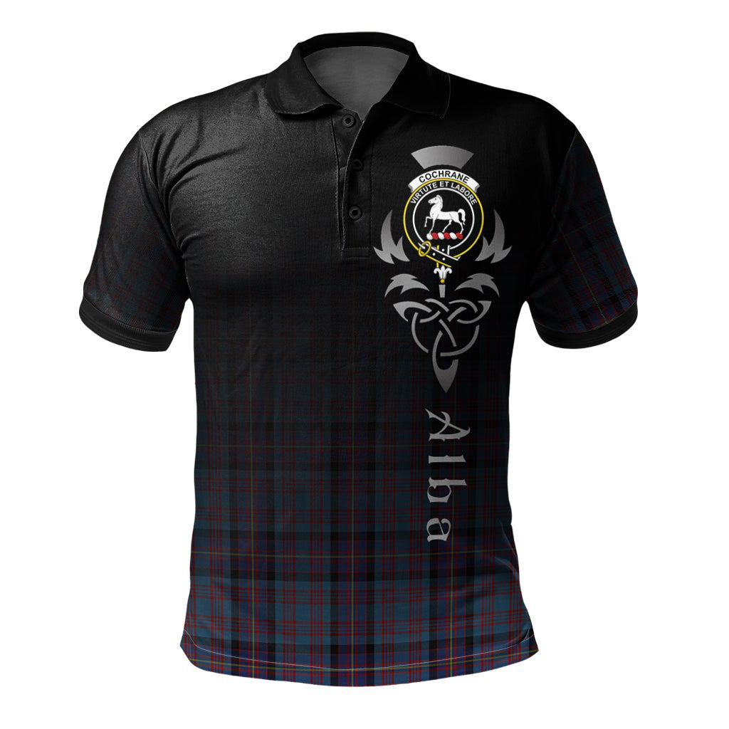 Cochrane Azure Tartan Polo Shirt - Alba Celtic Style