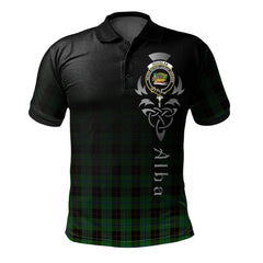 Douglas Black Tartan Polo Shirt - Alba Celtic Style