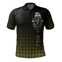 Fraser Yellow 2 Tartan Polo Shirt - Alba Celtic Style