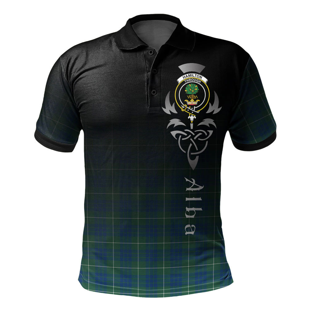 Hamilton Hunting Ancient Tartan Polo Shirt - Alba Celtic Style