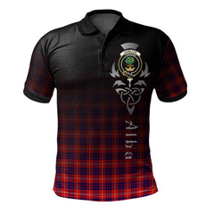 Hamilton Modern Tartan Polo Shirt - Alba Celtic Style