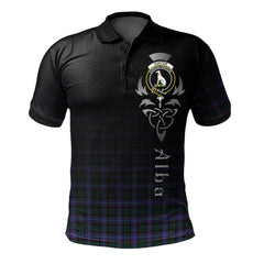 Hunter Modern Tartan Polo Shirt - Alba Celtic Style