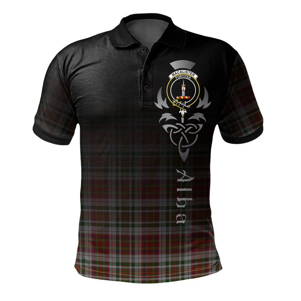 MacAlister Dress Tartan Polo Shirt - Alba Celtic Style