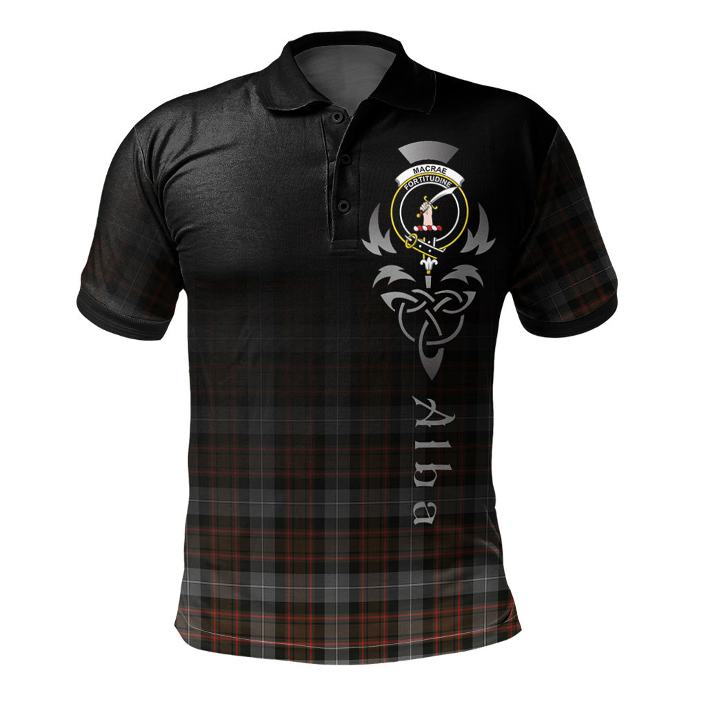 MacRae Hunting Weathered Tartan Polo Shirt - Alba Celtic Style