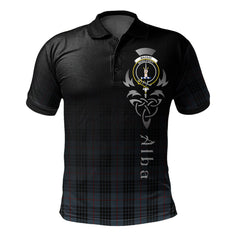 Mackay Blue 01 Tartan Polo Shirt - Alba Celtic Style