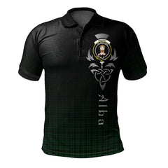 Menzies Green Tartan Polo Shirt - Alba Celtic Style