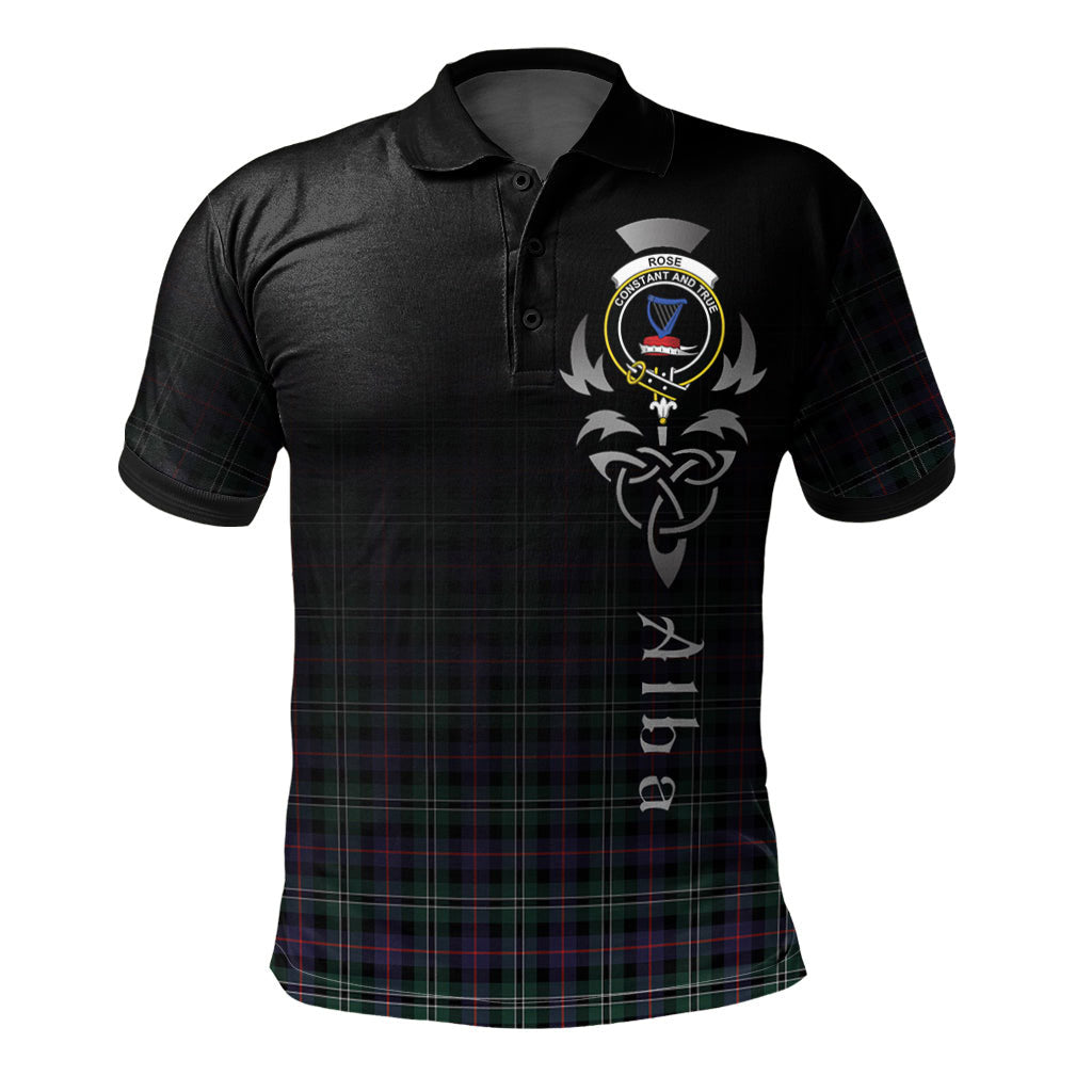 Rose Hunting Modern Tartan Polo Shirt - Alba Celtic Style