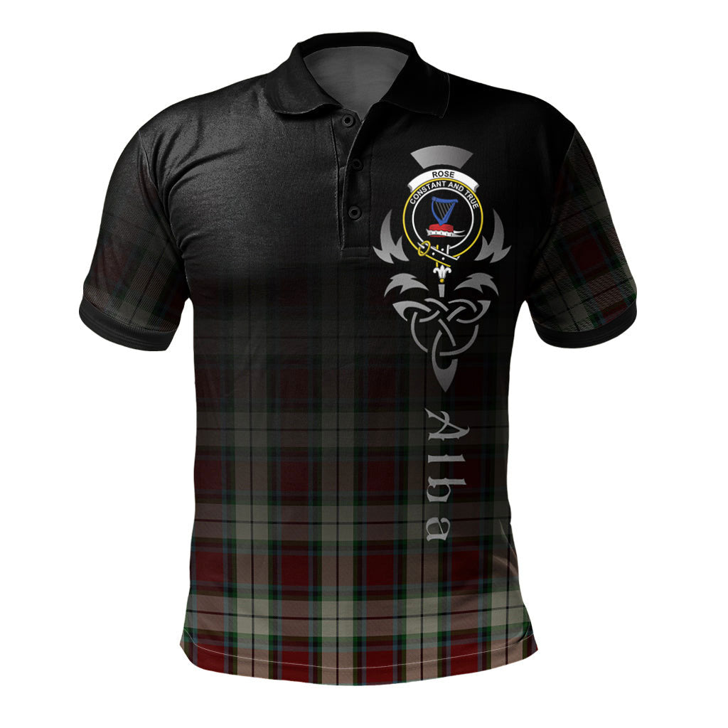 Rose White Dress Tartan Polo Shirt - Alba Celtic Style