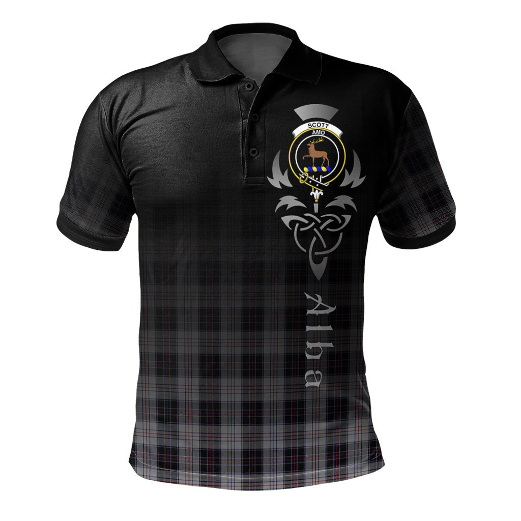 Scott 02 Tartan Polo Shirt - Alba Celtic Style