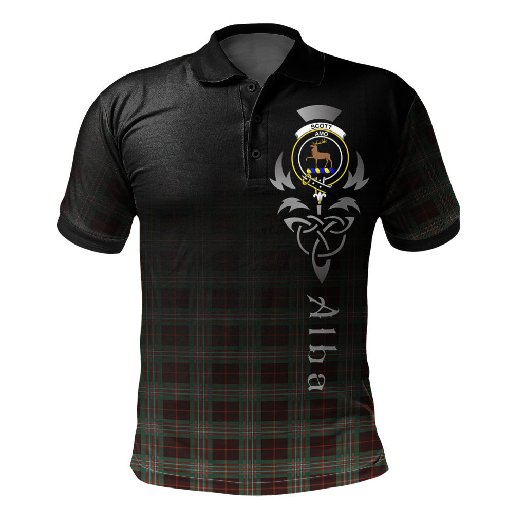 Scott Brown Ancient Tartan Polo Shirt - Alba Celtic Style