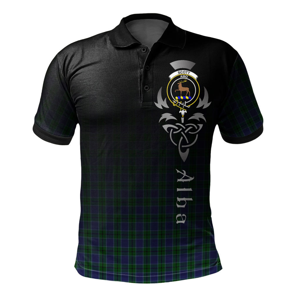Scott Green 02 Tartan Polo Shirt - Alba Celtic Style