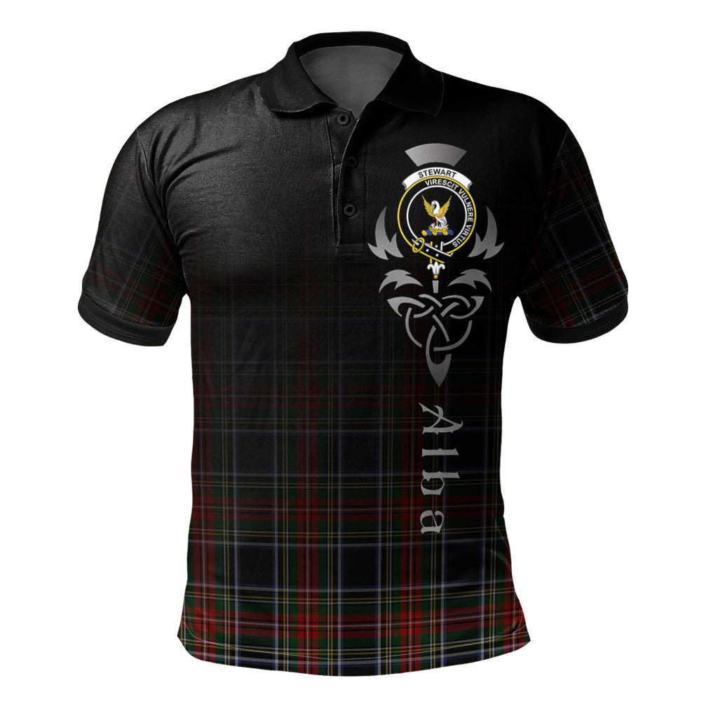 Stewart Black 03 Tartan Polo Shirt - Alba Celtic Style