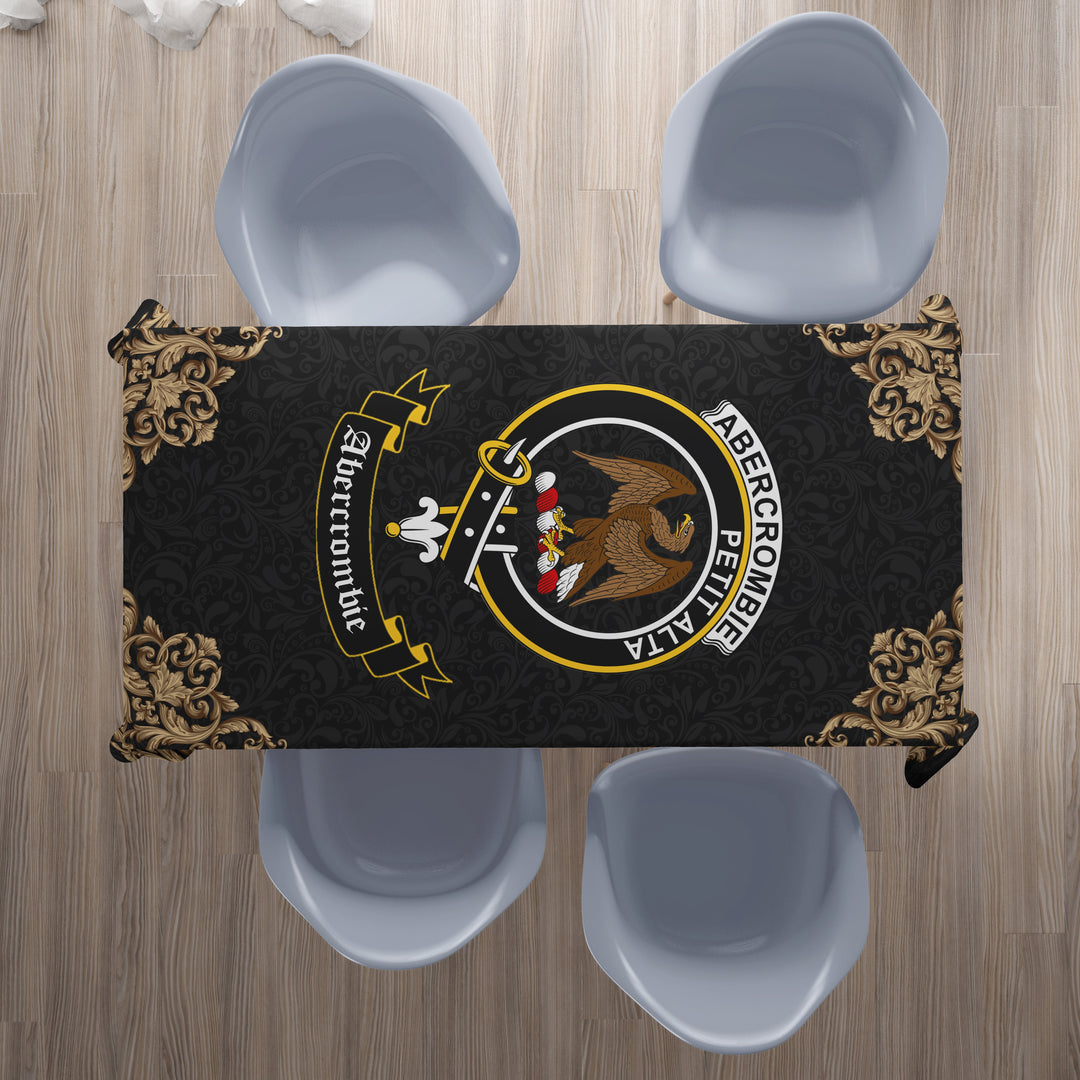 Abercrombie Crest Tablecloth - Black Style