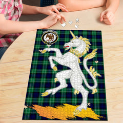 Abercrombie Tartan Crest Unicorn Scotland Jigsaw Puzzles
