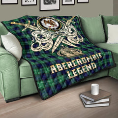 Abercrombie Tartan Crest Legend Gold Royal Premium Quilt
