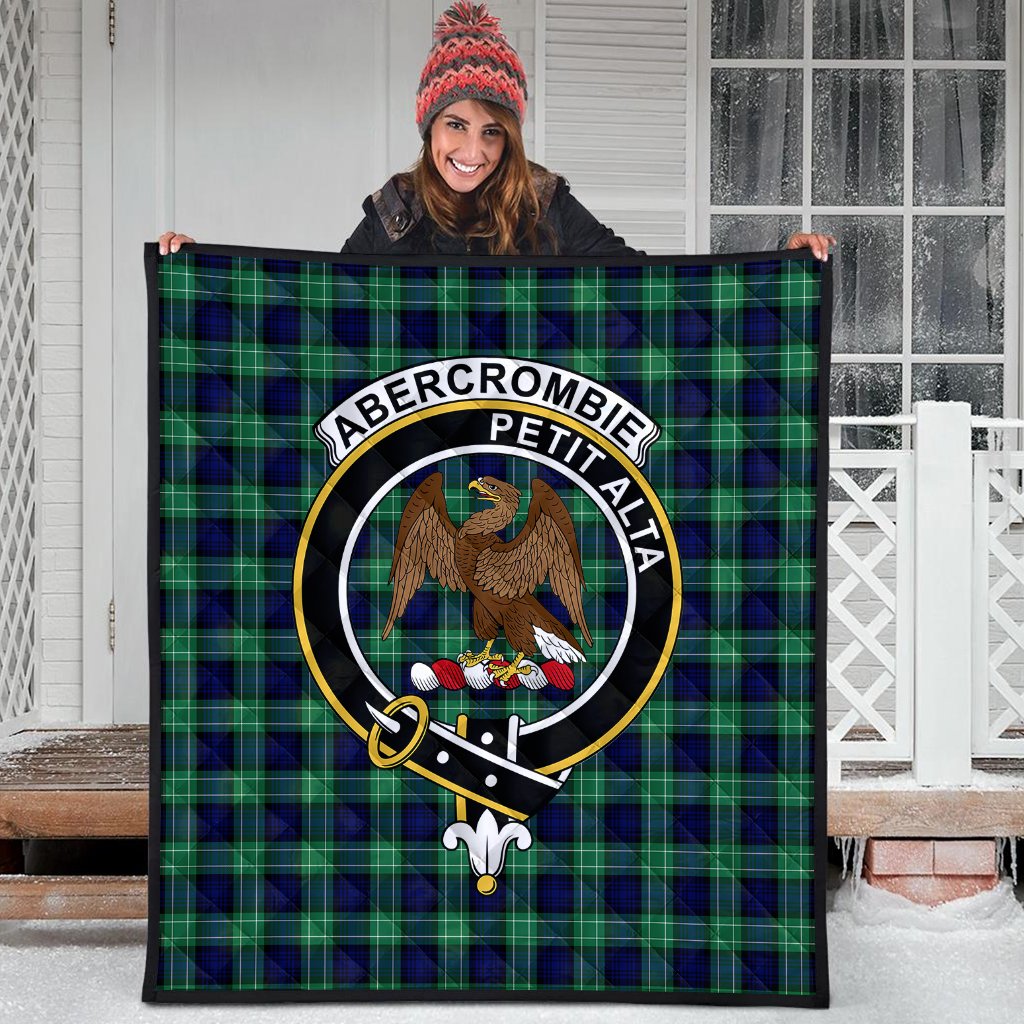 Abercrombie Family Tartan Crest Quilt