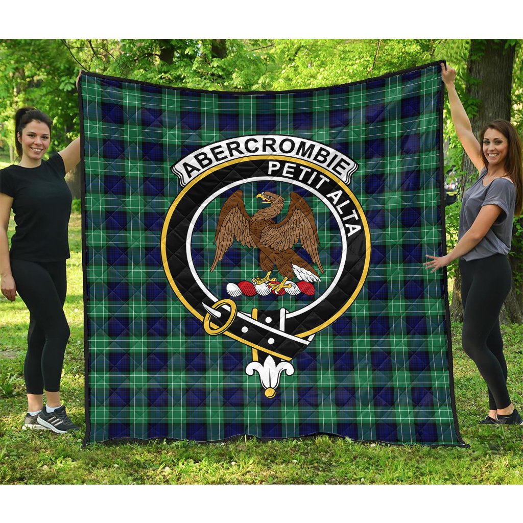 Abercrombie Family Tartan Crest Quilt