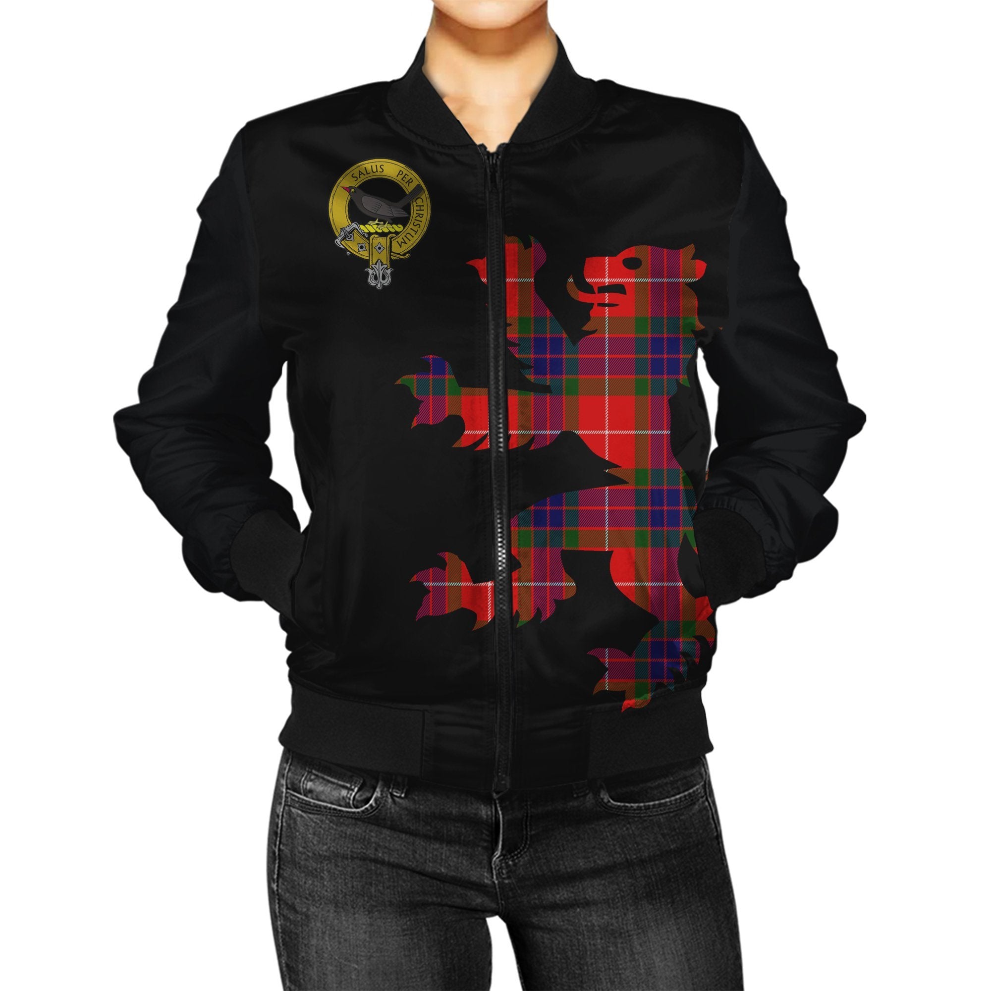 Abernethy Tartan Bomber Jacket Lion & Thistle