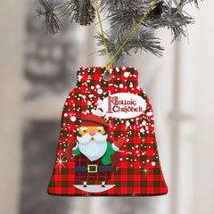 Adair Tartan Christmas Ceramic Ornament - Santa Style