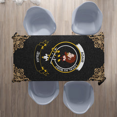 Adair Crest Tablecloth - Black Style