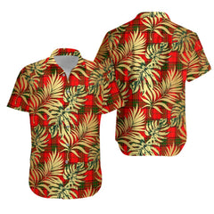 Adair Tartan Vintage Leaves Hawaiian Shirt