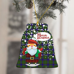 Adam Tartan Christmas Ceramic Ornament - Santa Style