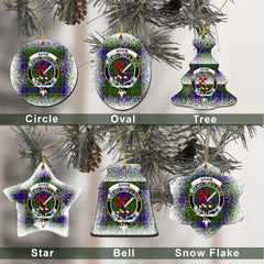 Adam Tartan Christmas Ceramic Ornament - Snow Style