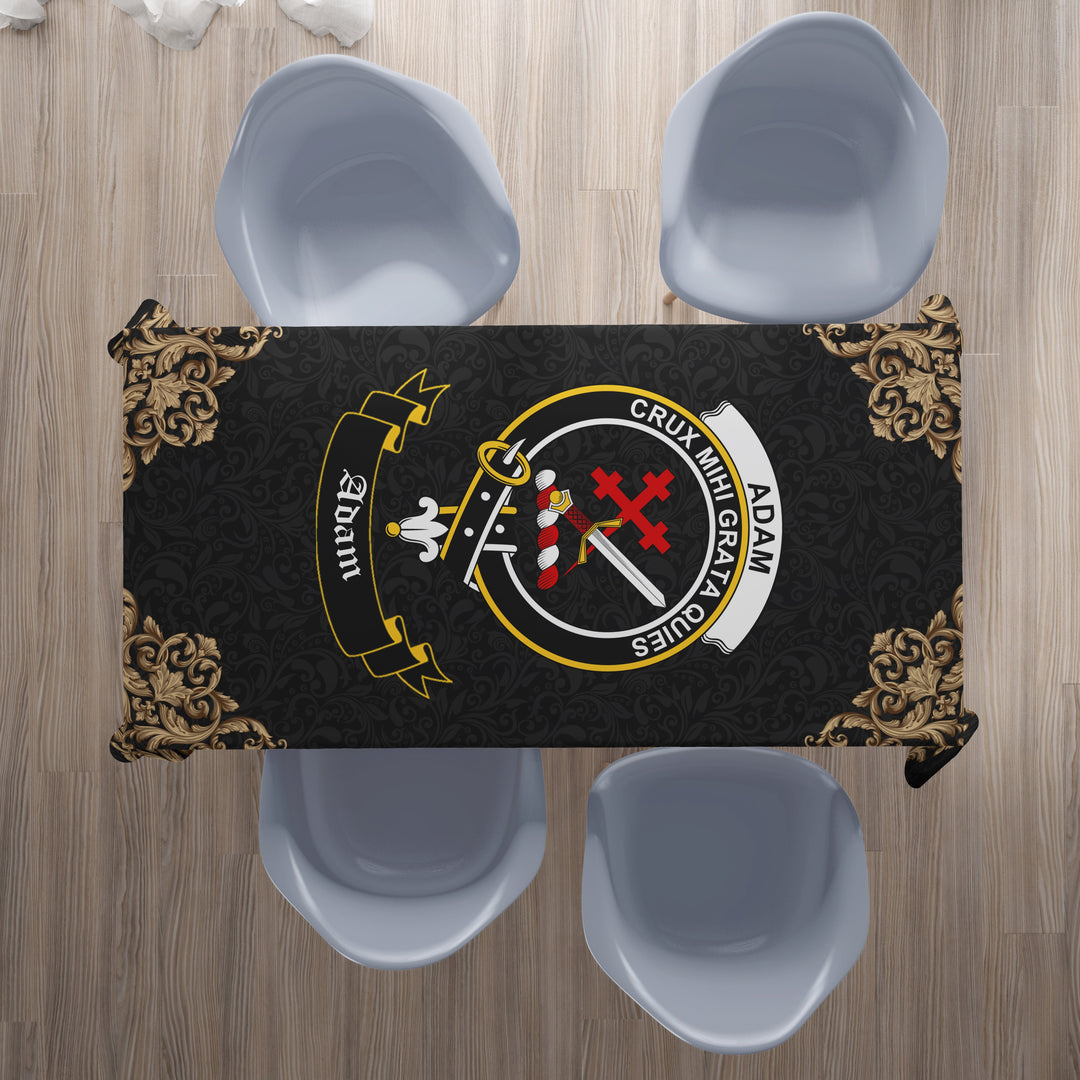 Adam Crest Tablecloth - Black Style