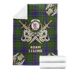 Adam Tartan Gold Courage Symbol Blanket