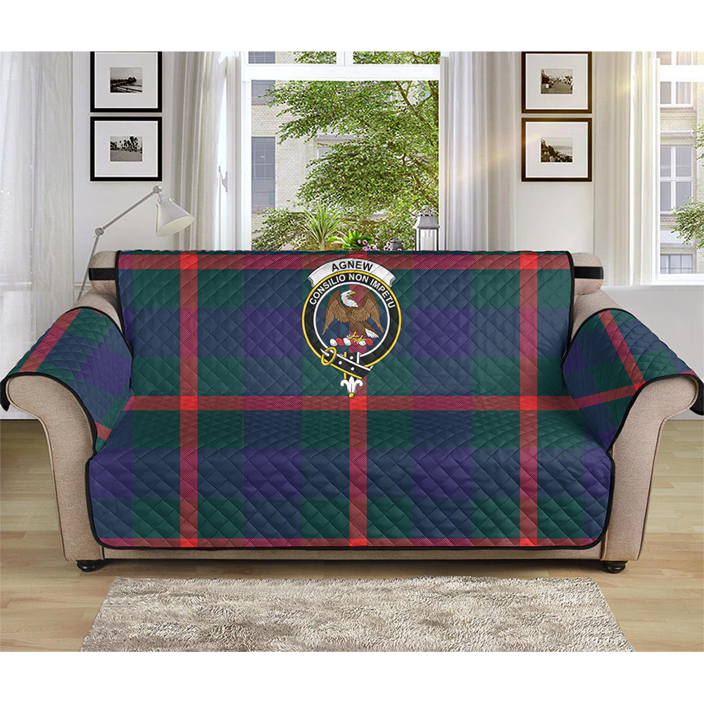 Agnew Modern Tartan Crest Sofa Protector