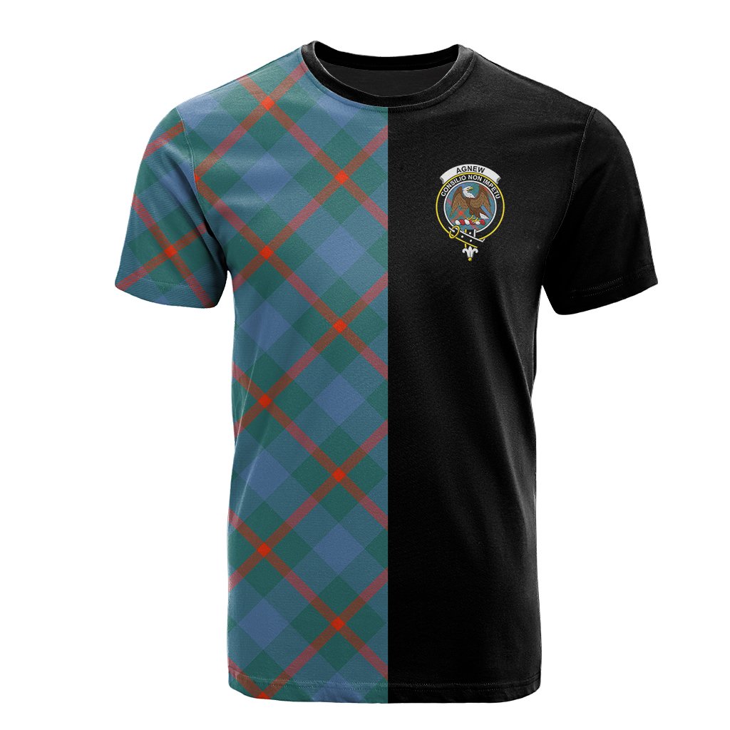 Agnew Ancient Tartan T-Shirt Half of Me - Cross Style