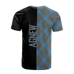 Agnew Ancient Tartan T-Shirt Half of Me - Cross Style