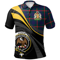 Agnew Modern Tartan Polo Shirt - Royal Coat Of Arms Style