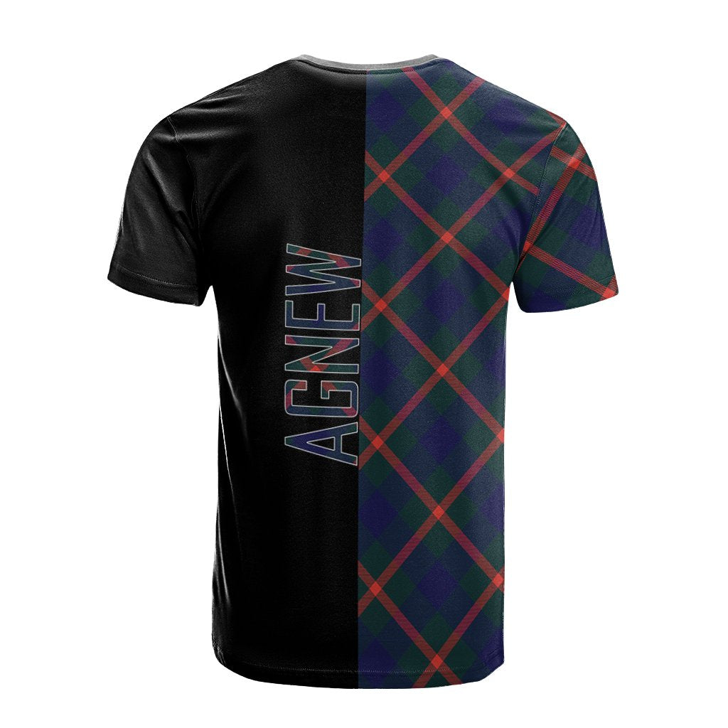 Agnew Modern Tartan T-Shirt Half of Me - Cross Style