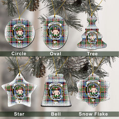 Aikenhead Tartan Christmas Ceramic Ornament - Snow Style