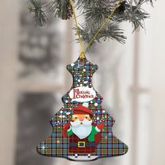 Aikenhead Tartan Christmas Ceramic Ornament - Santa Style