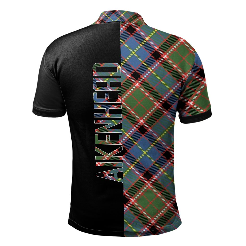 Aikenhead Tartan Polo Shirt Half of Me - Cross Style