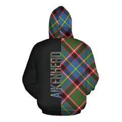 Aikenhead Tartan Hoodie Half of Me - Cross Style