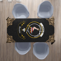 Ainslie  Crest Tablecloth - Black Style