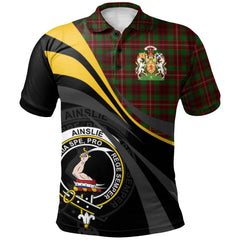 Ainslie 02 Tartan Polo Shirt - Royal Coat Of Arms Style