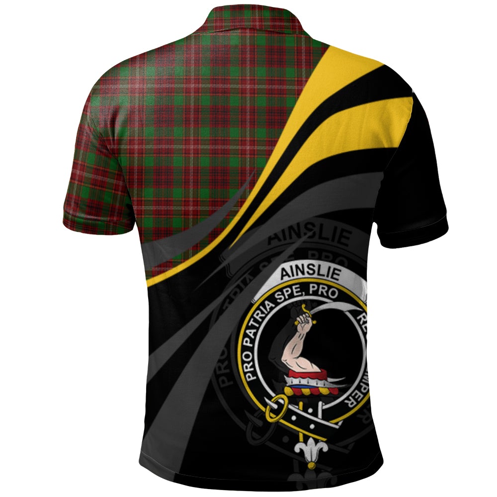Ainslie 02 Tartan Polo Shirt - Royal Coat Of Arms Style