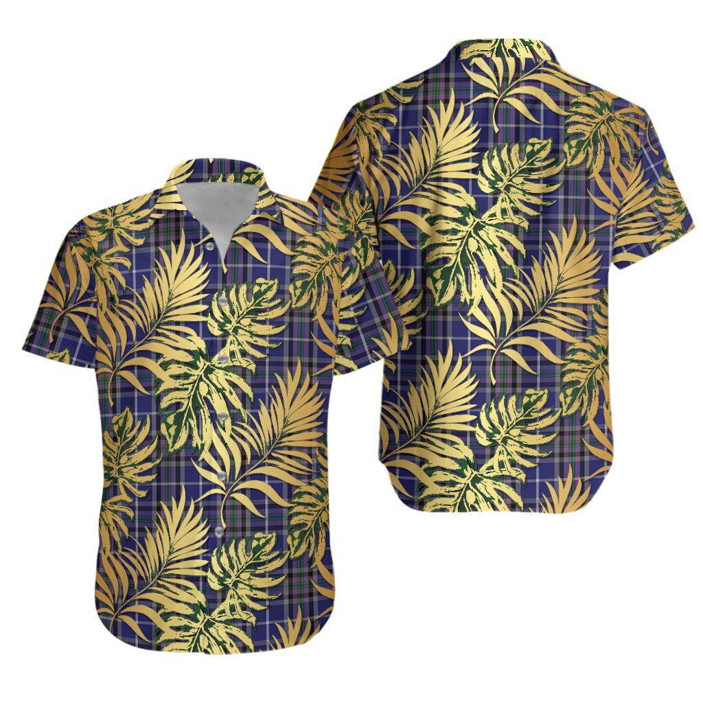 Alexander of Menstry Tartan Vintage Leaves Hawaiian Shirt