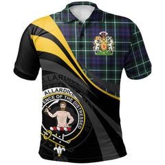 Allardice Tartan Polo Shirt - Royal Coat Of Arms Style