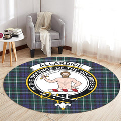 Allardice Tartan Crest Round Rug