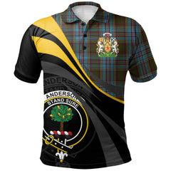Anderson Tartan Polo Shirt - Royal Coat Of Arms Style