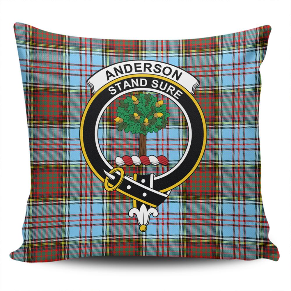 Scottish Anderson Ancient Tartan Crest Pillow Cover - Tartan Cushion Cover 1