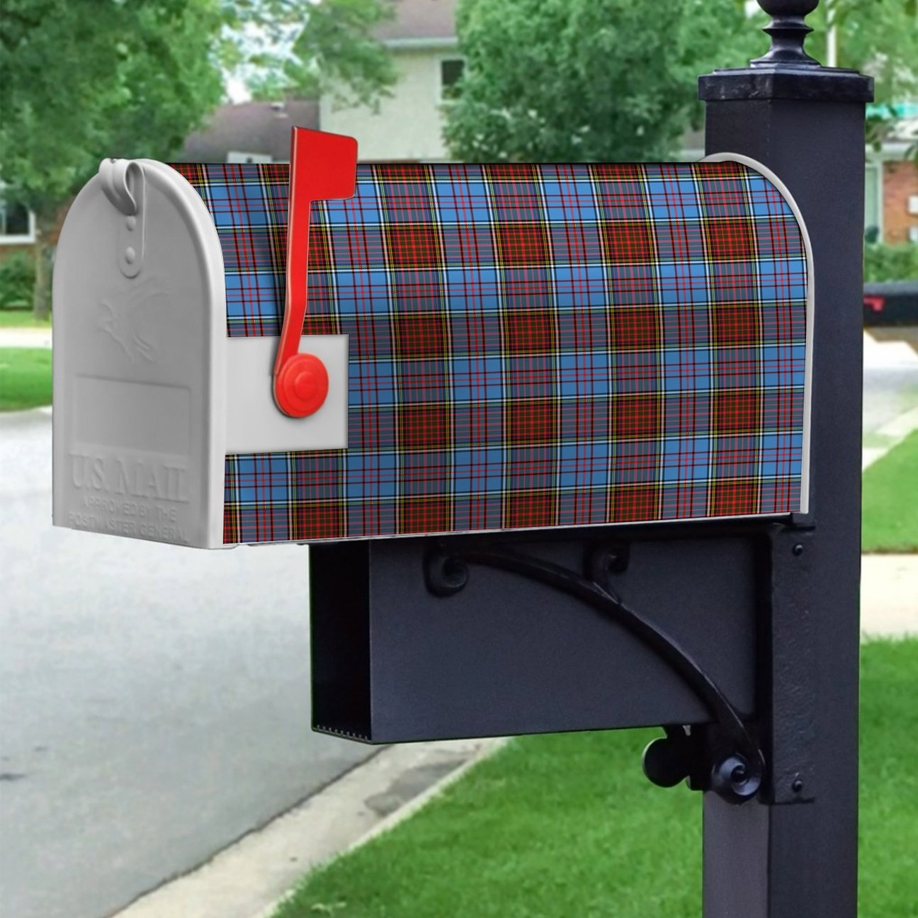 Anderson Modern Tartan Crest Mailbox
